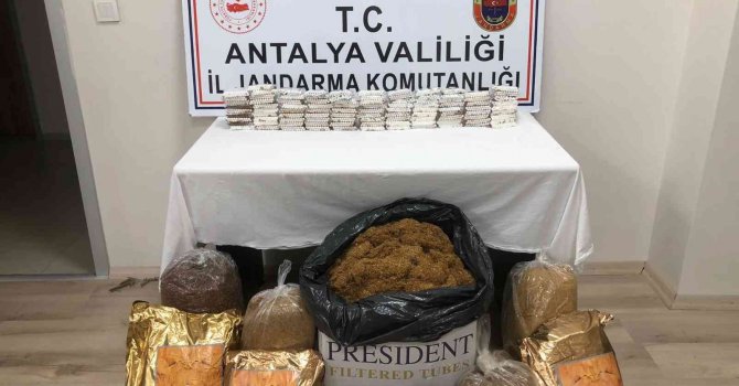 Manavgat’ta kaçak tütün operasyonu