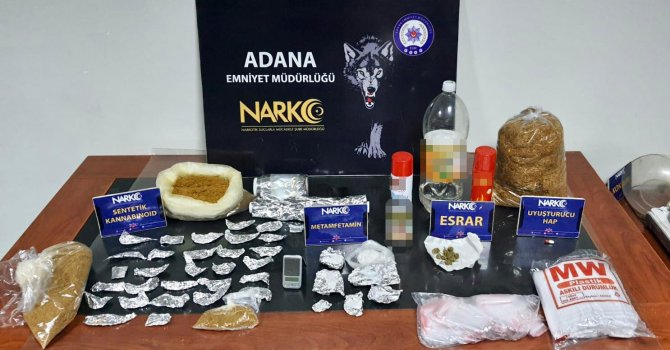 Adana’da 10 kilo 682 gram esrar ele geçirildi