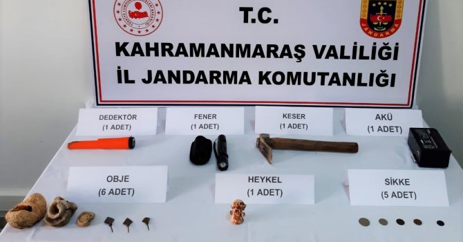 Kahramanmaraş’ta tarihi eser kaçakçılığı
