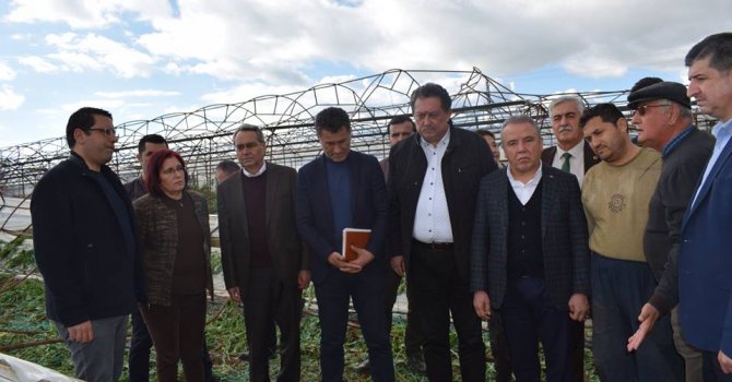 CHP GENEL BAŞKAN YARDIMCISI ORHAN SARIBAL AFET BÖLGESİNDE