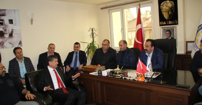 DİNÇ, ODALARI ZİYARET ETTİ