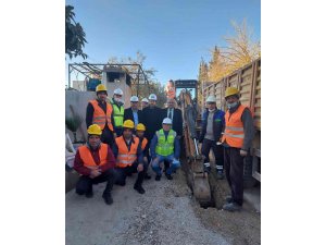 Mut’ta doğal gaz boru hatları döşenmeye başlandı