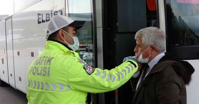 Mersin’de yolcu otobüslerine kış denetimi