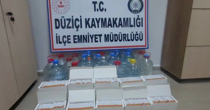 Osmaniye’de 91 litre kaçak alkol ele geçirildi