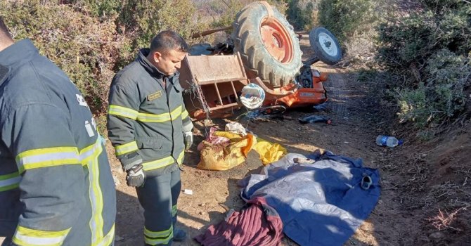 Traktörle gül budamaya giden çifti ölüm ayırdı