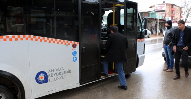 527 Pınarlı-Kundu  hattı sefere başladı