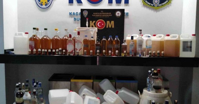 Sahte alkol üretip satan şahıs tutuklandı