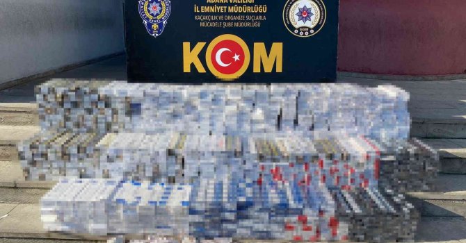 Kargo ile sigara kaçakçılığına polis engeli
