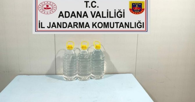 Adana’da 138,5 litre sahte alkol ele geçirildi