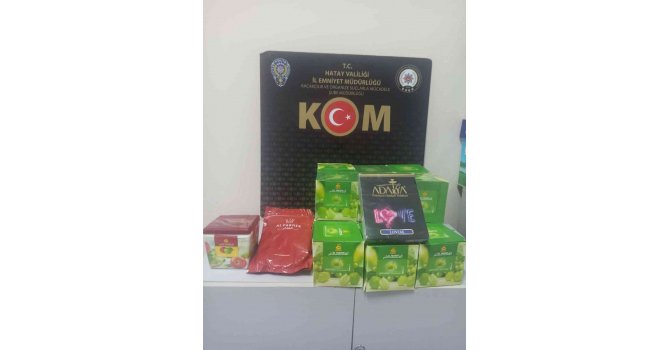 Hatay’da 20 kilo kaçak nargile tütünü ele geçirildi