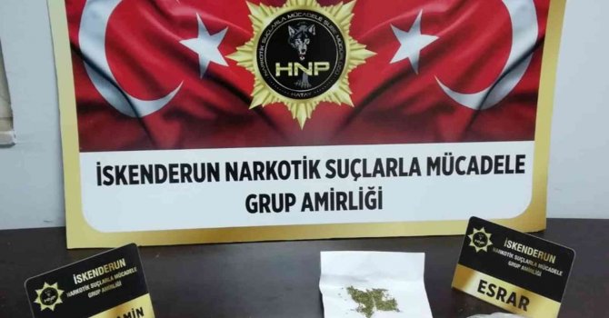 İskenderun’da uyuşturucu operasyonu