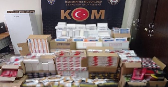 Mersin’de 203 bin 800 adet makaron ele geçirildi