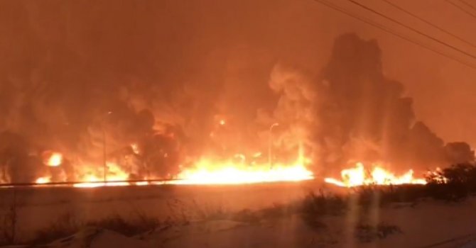 Valilikten petrol boru hattındaki patlamayla ilişkin açıklama: “Olay yerine yakın hat vanaları kapatıldı”