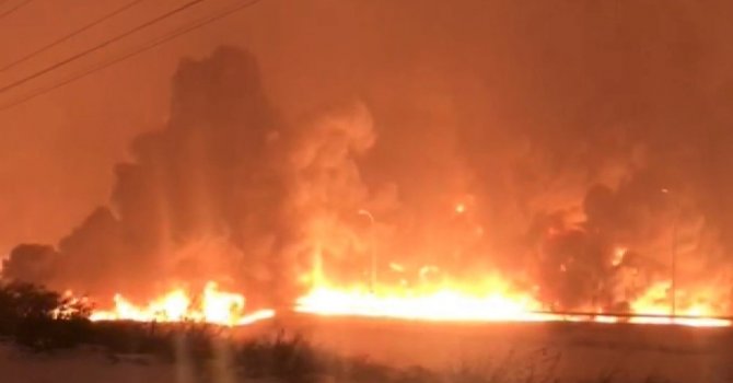 BOTAŞ’tan açıklama, “Yangın tamamen söndürüldü”