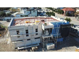 Kemer’de anaokulu ve sanat okulu inşaatları hızla ilerliyor