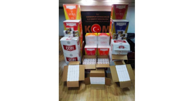 Hatay’da 390 bin kaçak makaron ele geçirildi