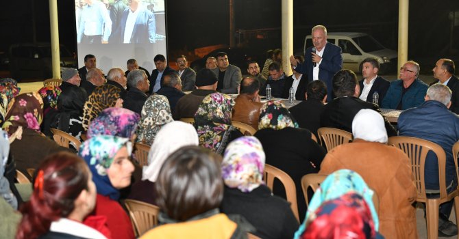 BAŞKAN ŞAHİN HALKLA VE ESNAFLA BULUŞTU