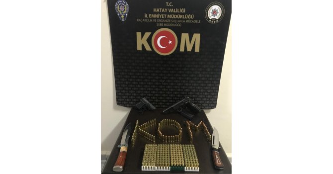 Hatay’da ruhsatsız silah ele geçirildi