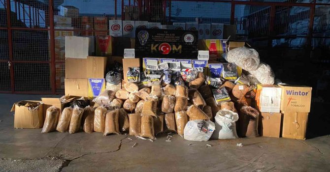 Adana’da 1 milyon 580 bin kaçak makaron ele geçirildi