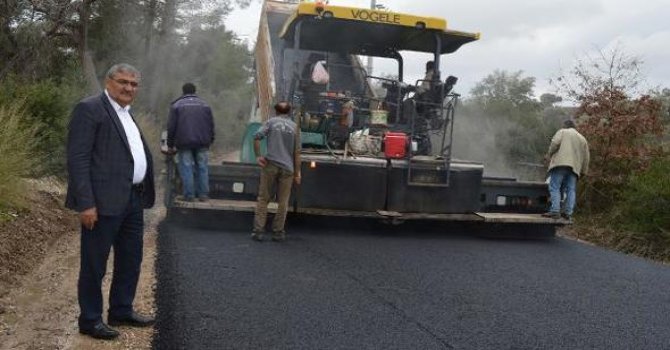 Manavgat Aksaz Karaöz’e asfalt  