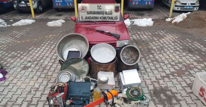 Yayla evlerinden hırsızlık yapan 3 kişi yakalandı