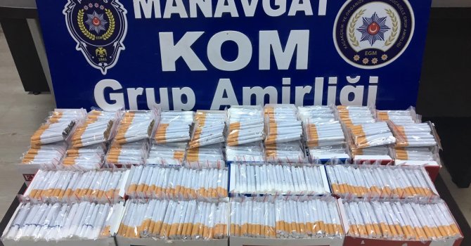 MANAVGAT'TA KAÇAK SİGARA OPERASYONU