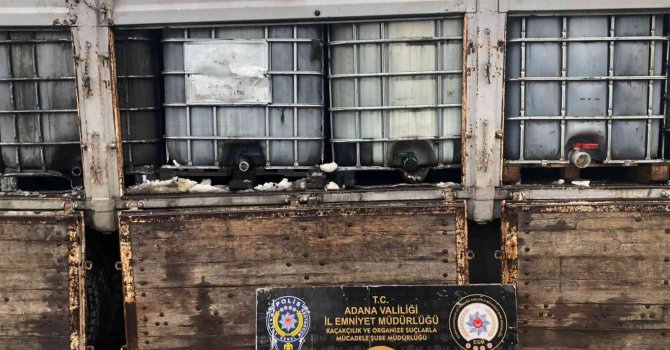 Adana’da 26 bin litre kaçak akaryakıt ele geçirildi