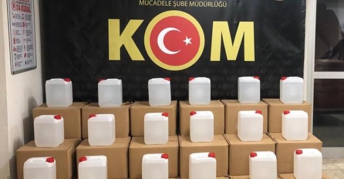 Antalya’da 5 bin 245 litre sahte alkol ele geçirildi