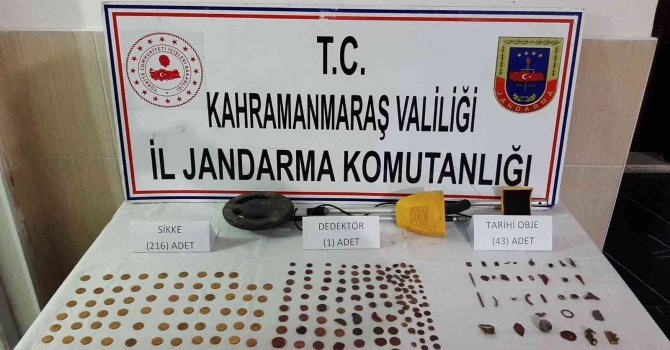 Kahramanmaraş’ta tarihi eser kaçakçılığına 1 gözaltı