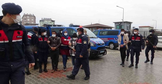 Hatay’da YPG/PKK operasyonunda yakalanan 3 kişi adliyeye sevk edildi