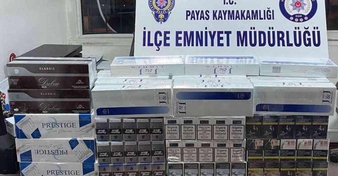 Hatay’da 1280 paket gümrük kaçağı sigara ele geçirildi