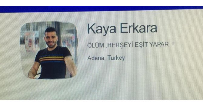 Öldürülen adamın "ölüm" paylaşımı