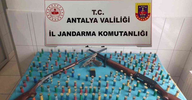 Gündoğmuş’ta susturuculu silah operasyonu