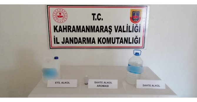 Kahramanmaraş’ta sahte alkol operasyonu
