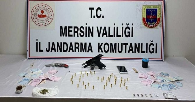 Mersin’de uyuşturucu ile yakalanan şüpheli tutuklandı