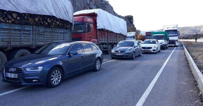 Antalya-Konya karayolu sadece otobüslere kontrollü şekilde açıldı