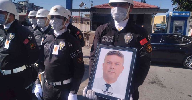 Kalp krizi sonucu ölen polis memuru toprağa verildi