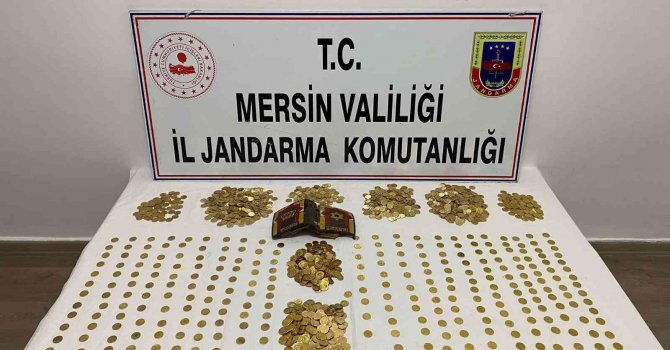 Mersin’de Osmanlı, Bizans ve Roma dönemine ait 5 bin 547 adet sikke ele geçirildi