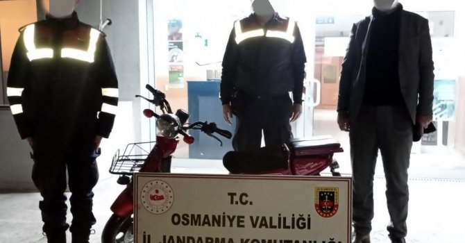 Çalınan motosiklet bulunarak sahibine teslim edildi
