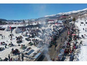 Mersin’de kar festivali coşkusu