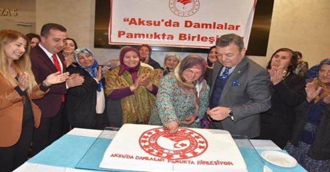 Aksu’da Damlalar  Pamukta Birleşiyor