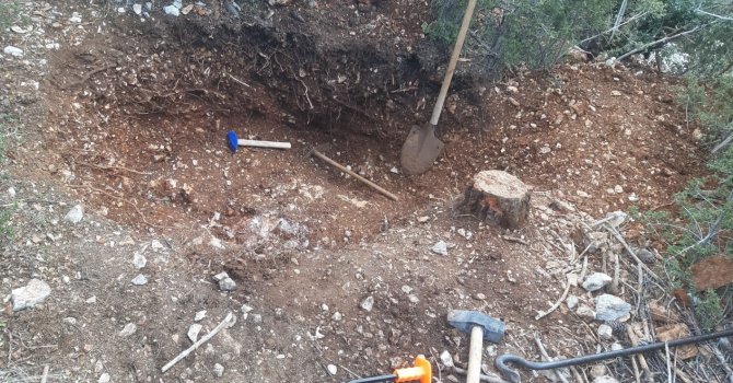 Kaçak kazıya jandarmadan baskın