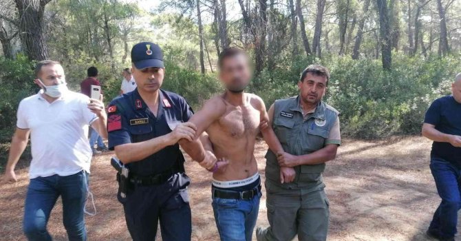 Manavgat’ta orman yakarken yakalanan şüpheliye rekor ceza