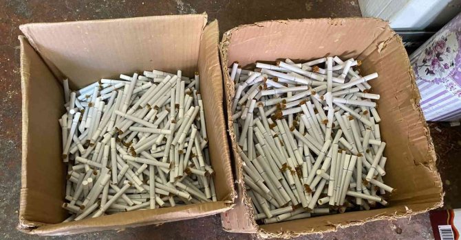 Adana’da 13 milyon kaçak makaron ele geçirildi