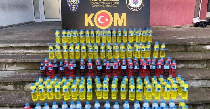 Adana’da bin 892 litre sahte içki ele geçirildi