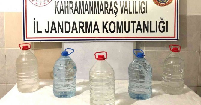 Kahramanmaraş’ta 25 litre sahte içki ele geçirildi