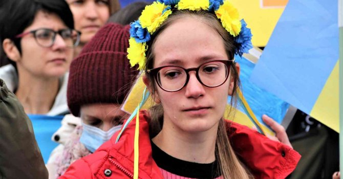 Ukraynalı vatandaşlardan Rusya’nın başlattığı operasyona gözyaşları arasında tepki