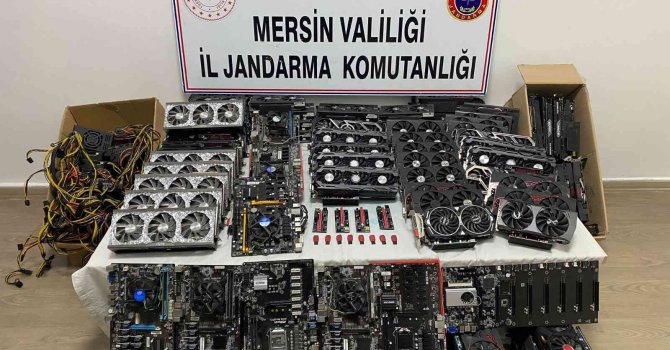 Mersin’de kaçak kripto para üretimine baskın