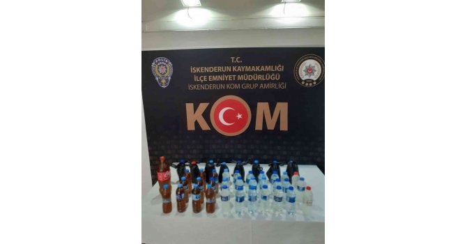 İskenderun’da sahte içki operasyonu