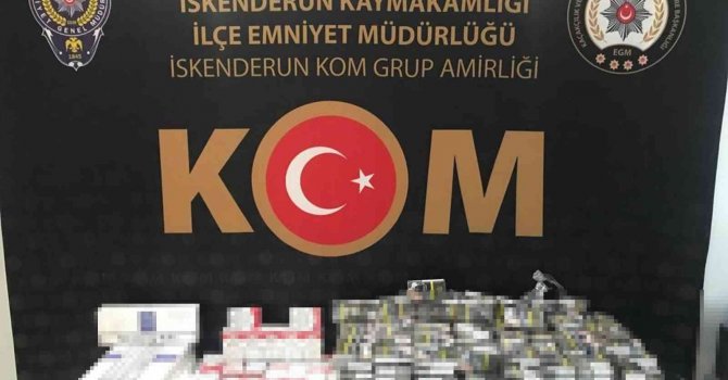 Durdurulan şahsın üzerinden 510 paket kaçak sigara çıktı